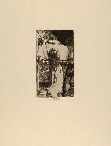 Drawings Prints, Print, Doll, Artist, Paul-Albert Besnard, French, Paris 1849-1934 Paris