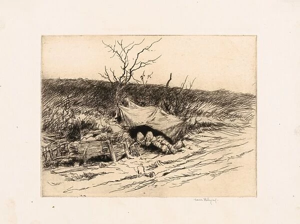 Drawings Prints, Print, Lodging Night, Artist, Kerr Eby, American, Tokyo, Japan 1889-1946 Norwalk