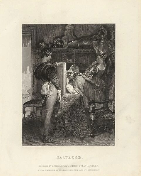 Drawings Prints, Print, Salvator, Art Journal 1848, opposite p. 252, Artist, Ferdinand Joubert