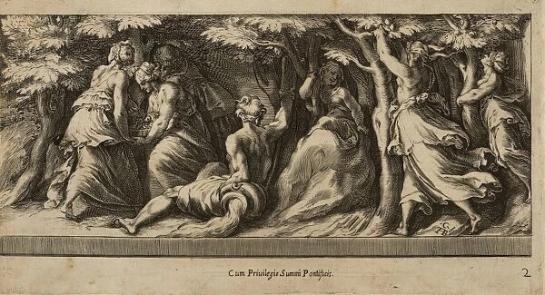 Drawings Prints, Print, taking, Golden Apples, Perseus, Artist, Cherubino Alberti