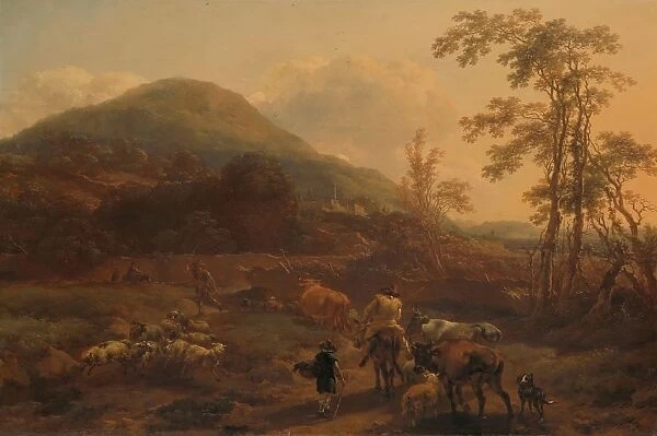 Three Droves Herders herds cows sheep Italian landscape
