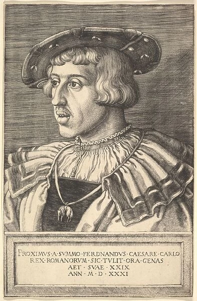 Emperor Ferdinand I 16th century Engraving first state