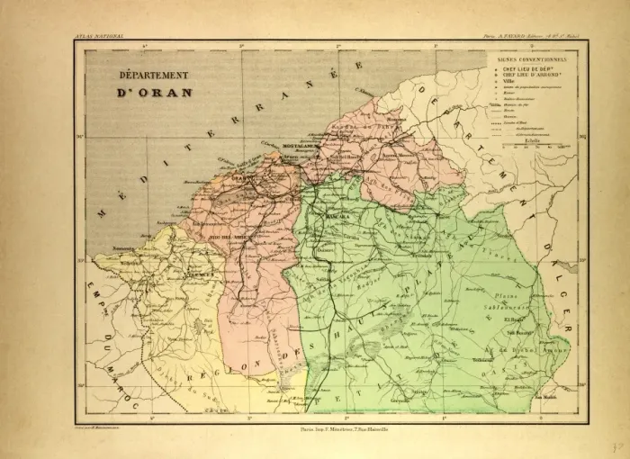 Framed Print : Oran City Print (Engravings) Framed Print : Oran City Print (Engravings)