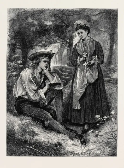 Framed Print : The Wandering Heir Engraving Print Framed Print : The Wandering Heir Engraving Print