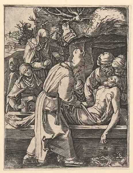 Entombment ca 1500-1534 Engraving second state