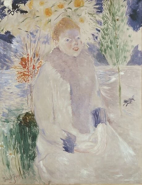 Ernst Josephson Portrait Lady Painting oil canvas