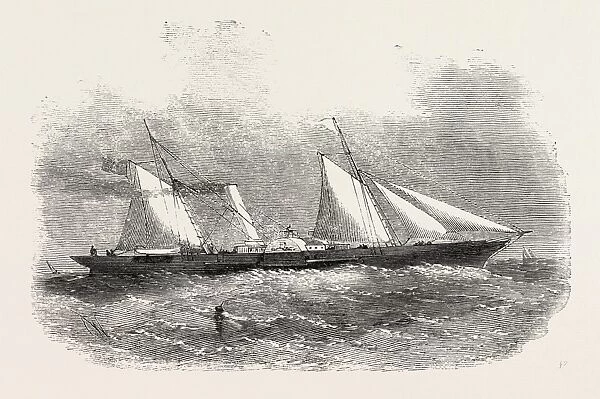 The Fairy Queen Paddle-Wheel Despatch-Boat for General Garibaldi, 1860 Engraving