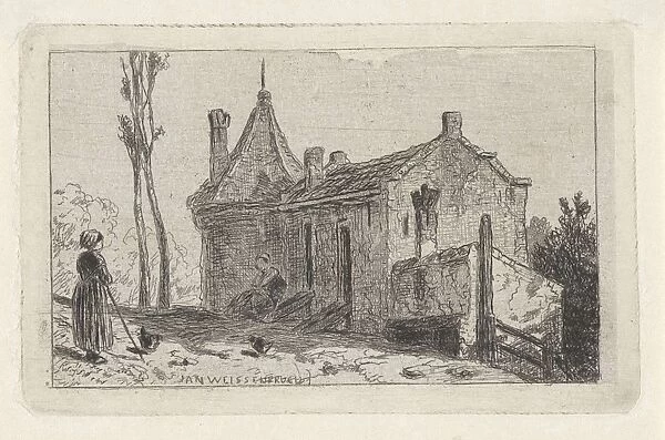 Farm in Culemborg, The Netherlands, Jan Weissenbruch, 1837-1880