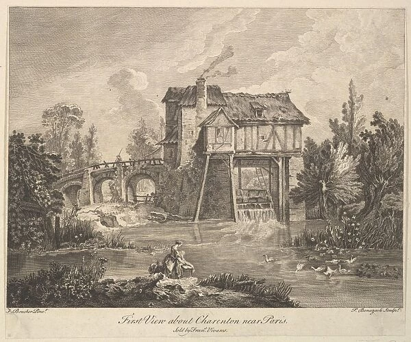 First View Clarenton Paris mid late 18th century