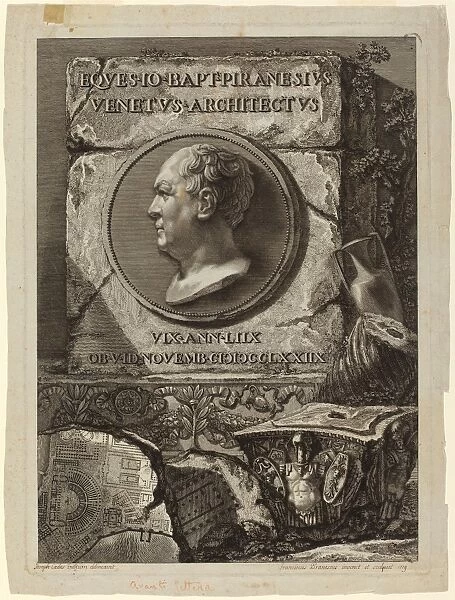 Francesco Piranesi (Italian, c. 1758 - 1810), Giovanni Battista Piranesi, 1779, etching