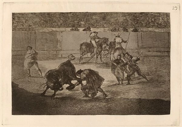 Francisco de Goya, Pepe Illo haciendo el recorte al toro (Pepe Illo Making the Pass