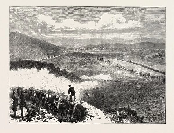 Franco-Prussian War: a Prussian Battery before Metz, France, 1870