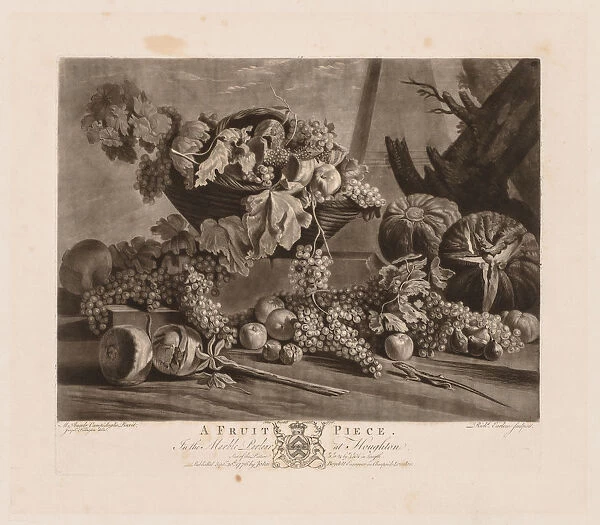 Fruit Piece 1776 Richard Earlom British 1743-1822