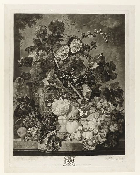 Fruit piece, Richard Earlom, Jan van Huysum, John Boydell, 1752 - 1822