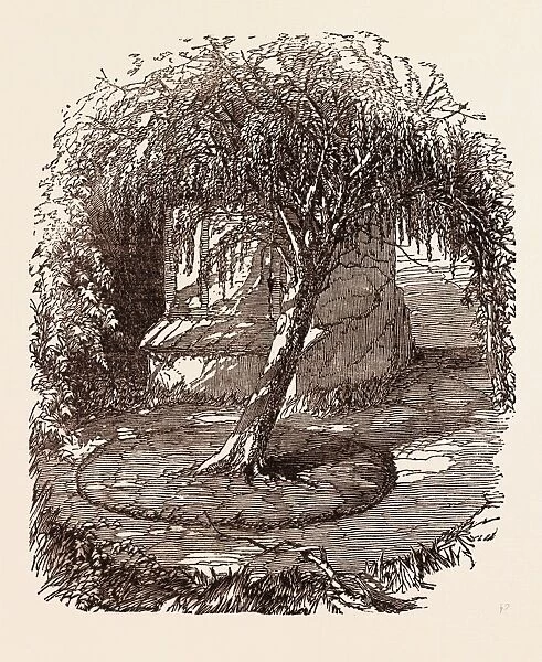 Garden at Waterloo, the Burial Place of the Marquis of Angleseys Leg