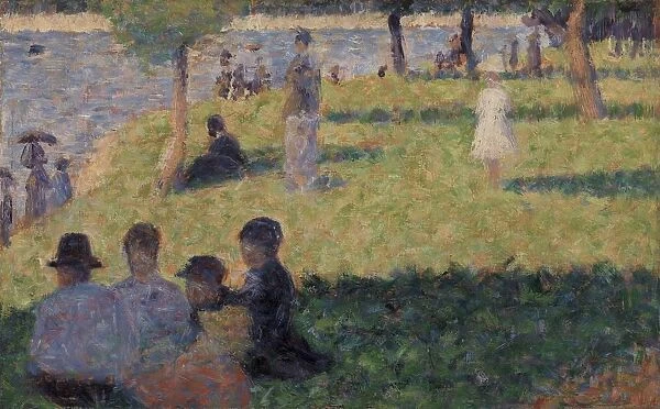 Georges Seurat Group Figures Study Un dimanche A la Grande Jatte