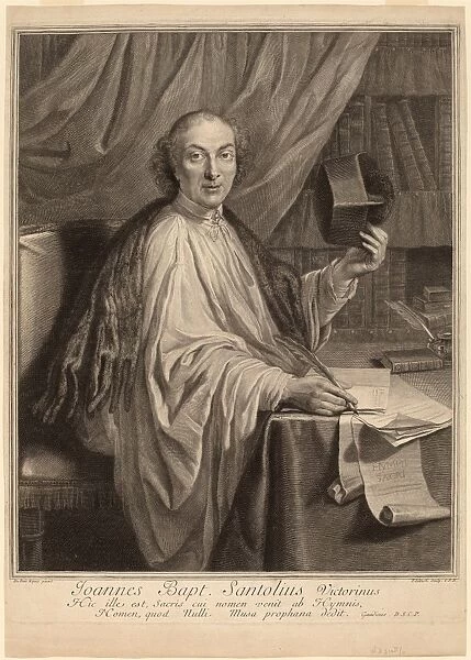 Gerard Edelinck after Chevalier Dumee (Flemish, 1640 - 1707), Jean-Baptiste Santeuil