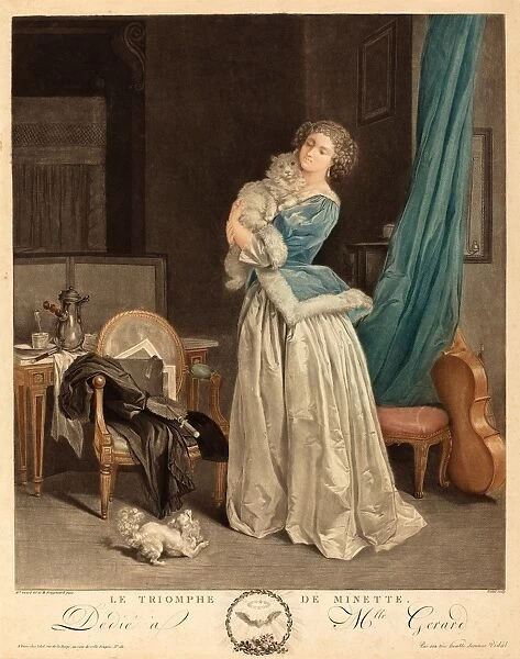 Geraud Vidal after Marguerite Gerard (French, 1742 - 1801), Le triomphe de Minette