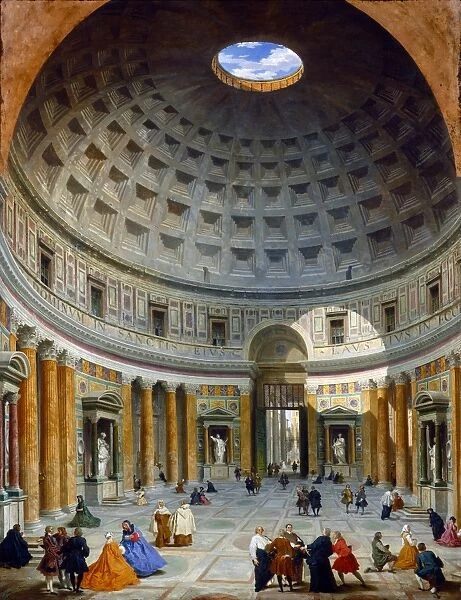 Giovanni Paolo Panini, Italian (1691-1765), Interior of the Pantheon, Rome, c. 1734