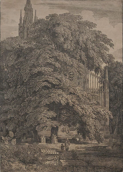 Gothic Church Oaks 1810 Karl Friedrich Schinkel