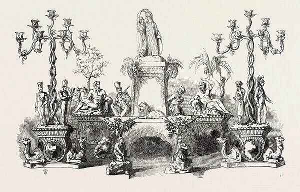 Group of Plate Presented to Lord Ellenborough, Exhibited by Hunt and Roskell, 1851