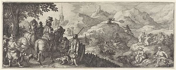 Hare Hunting, Claes Jansz. Visscher (II), 1612