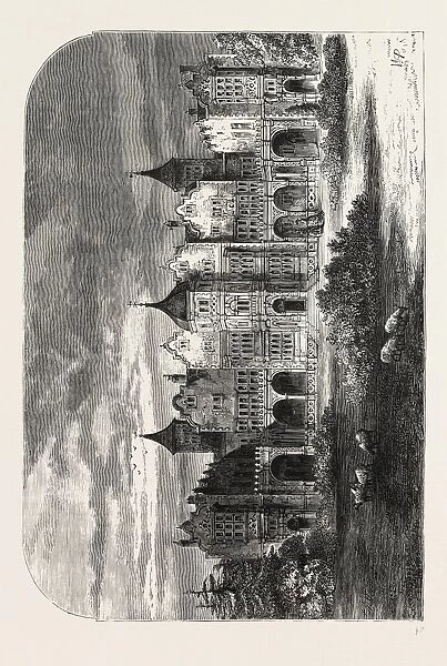 Holland House, London, UK, 19th century engraving