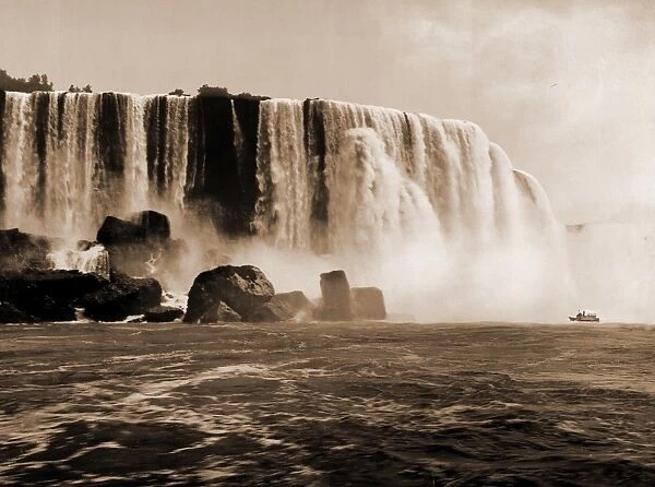 Horseshoe Fall, Niagara, Jackson, William Henry, 1843-1942, Waterfalls, United States