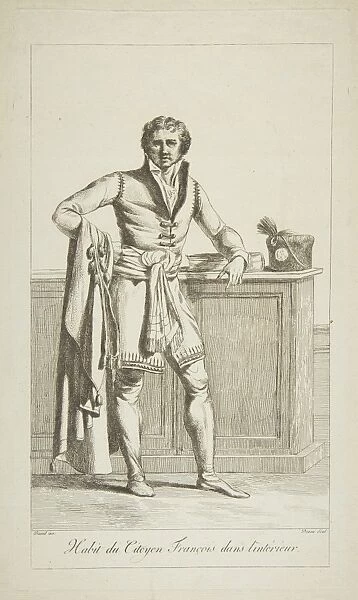 Inside Attire French Citizen 1794 Etching image