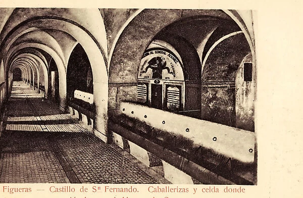 Interior Castell de Sant Ferran Figueres 1903