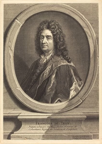 Jean-Baptiste de Poilly after Francois de Troy (French, 1669 - 1728), Francois de Troy