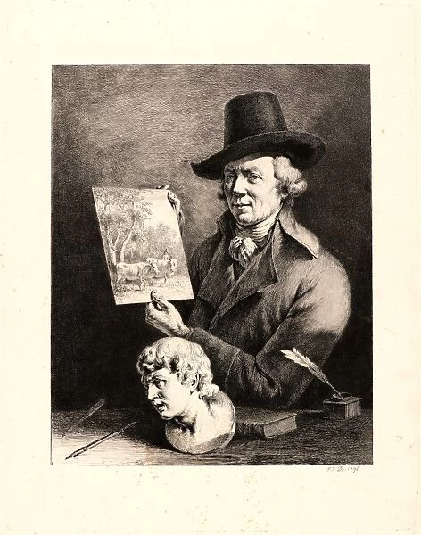 Jean Jacques de Boissieu (French, 1736 - 1810). Self-Portrait, 1796. Etching, drypoint