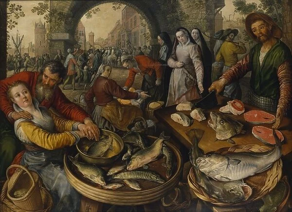 Joachim Beuckelaer Fish Market Ecce Homo Fish trade
