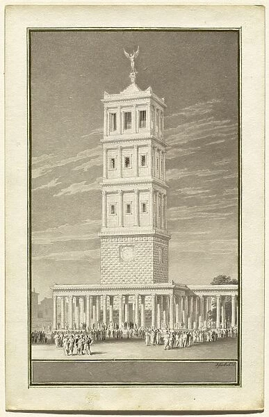 Karl Friedrich Schinkel (German, 1781 - 1841), The Campanile for a Cathedral for Berlin