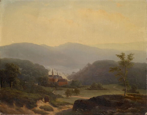 Landscape Baden-Baden 1858 oil canvas 39 x 49 cm