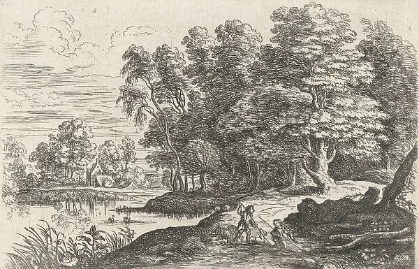 Landscape with two shepherd boys, Lucas van Uden, 1605-1673