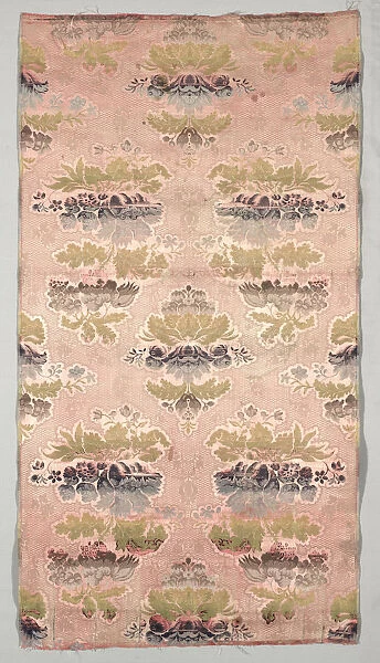 Length Silk 1700s Italy 18th century Lampas weave