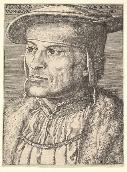 Leonhart von Eck 1527 Engraving second state