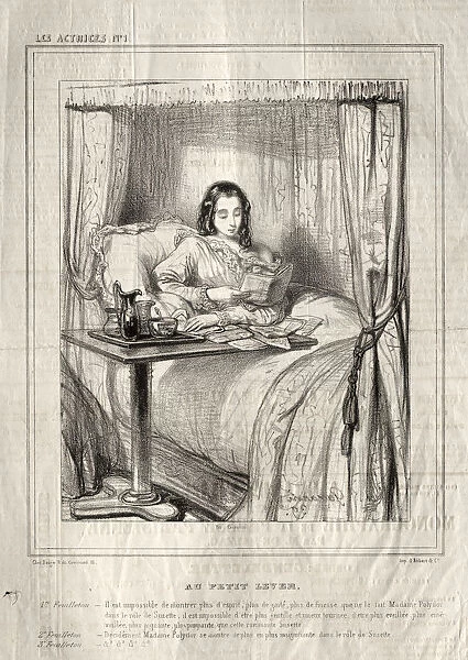 Les Actrices Au petit lever 1843 Paul Gavarni