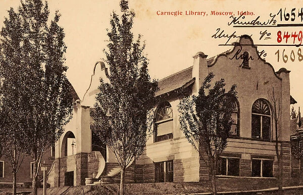 Libraries Idaho Moscow 1906 Carnegie Library