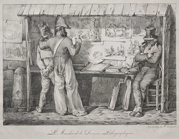Lithograph Dealer Nicolas Toussaint Charlet French