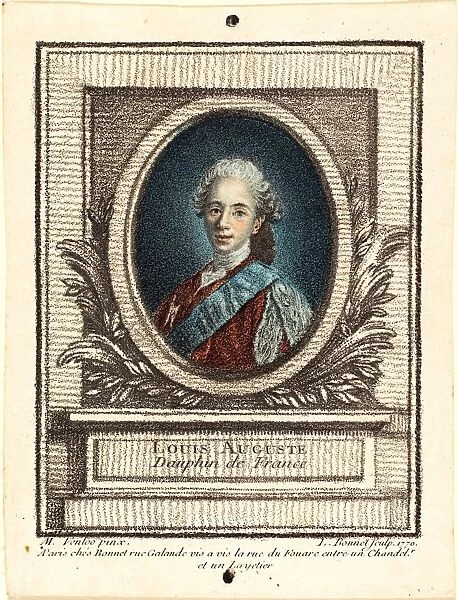 Louis-Marin Bonnet after Louis Michel Van Loo, French (1736-1793), Louis-Auguste