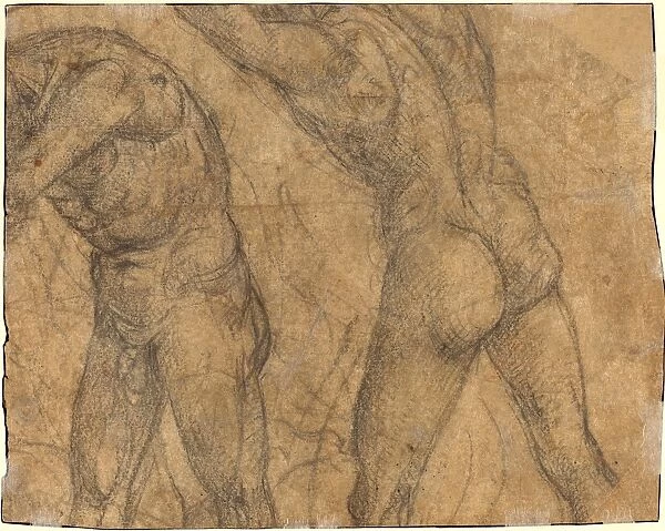 Luca Signorelli, Italian (1445-1450-1523), Two Nude Figures [verso], c