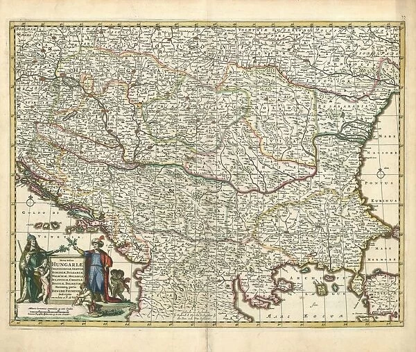 Map Nova totius Hungariae Transilvaniae Serviae