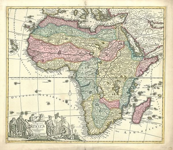 Map Novissima et perfectissima Africae descriptio