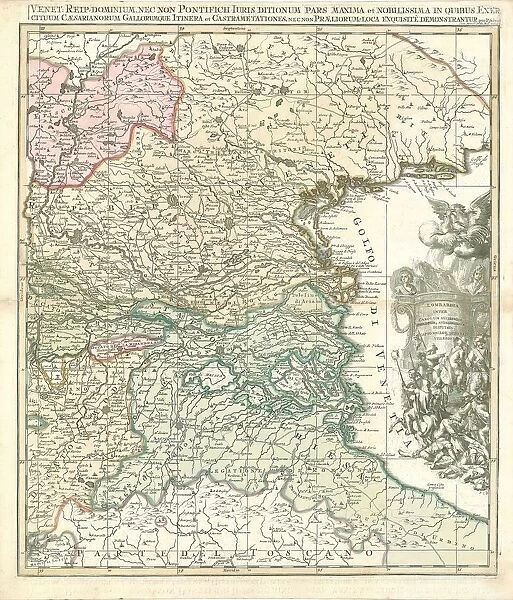 Map Venet Reip dominium nec non pontificii iuris ditionum pars maxima et nobilissima