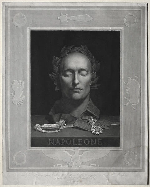 Mask Napoleon 1834 Luigi Calamatta Italian 1801-1869