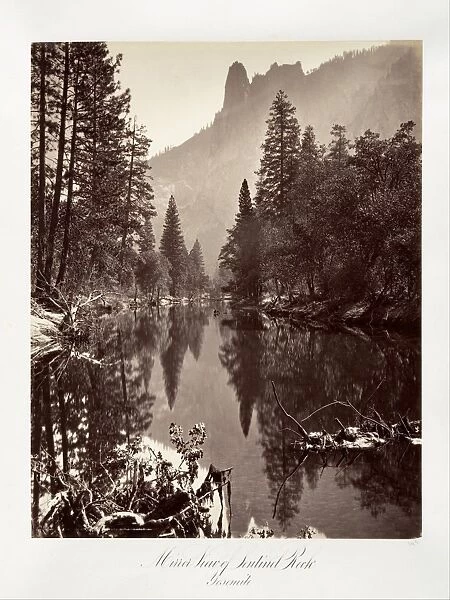 Mirror View Sentinel Rock Yosemite ca 1872 printed ca