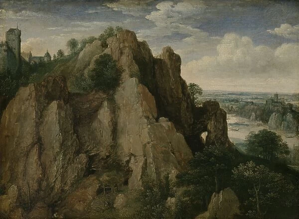 Mountainous landscape, Lucas van Valckenborch, 1582