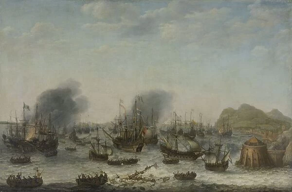 Naval battle Gibraltar 25 April 1607 Victory